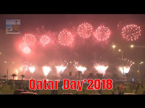 Видео: Qatar National day' 2018 Celebration //Fireworks