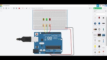 LEDs & Breadboards With Arduino in Tinkercad