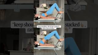Proper Pilates bridging on the reformer! #pilatesreformer #pilatesathome #pilatesteacher #pilates