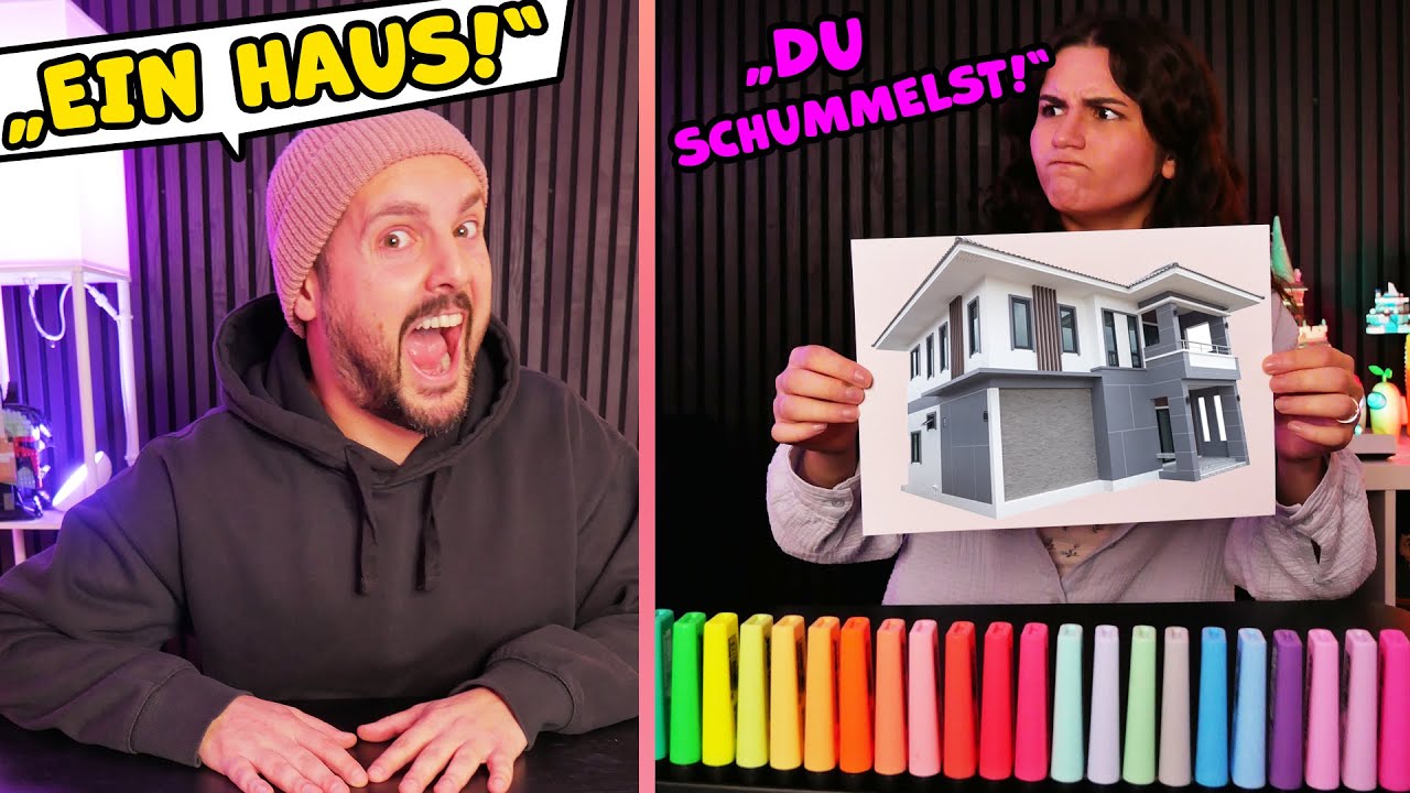 DANIA ERWISCHT MICH BEIM SCHUMMELN! Wer lügt besser?! MALEN CHALLENGE