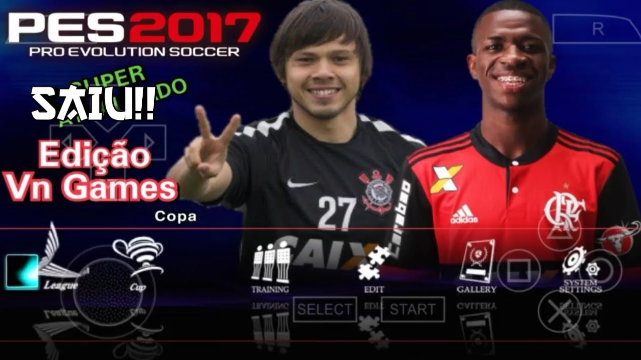 PES 2017 PPSSPP SUPER ATUALIZADO COM TIMES BRASILEIROS SERIE `´A´´ E ´´B´´  E NARRAÇAO SILVIO LUIZ - Dailymotion Video