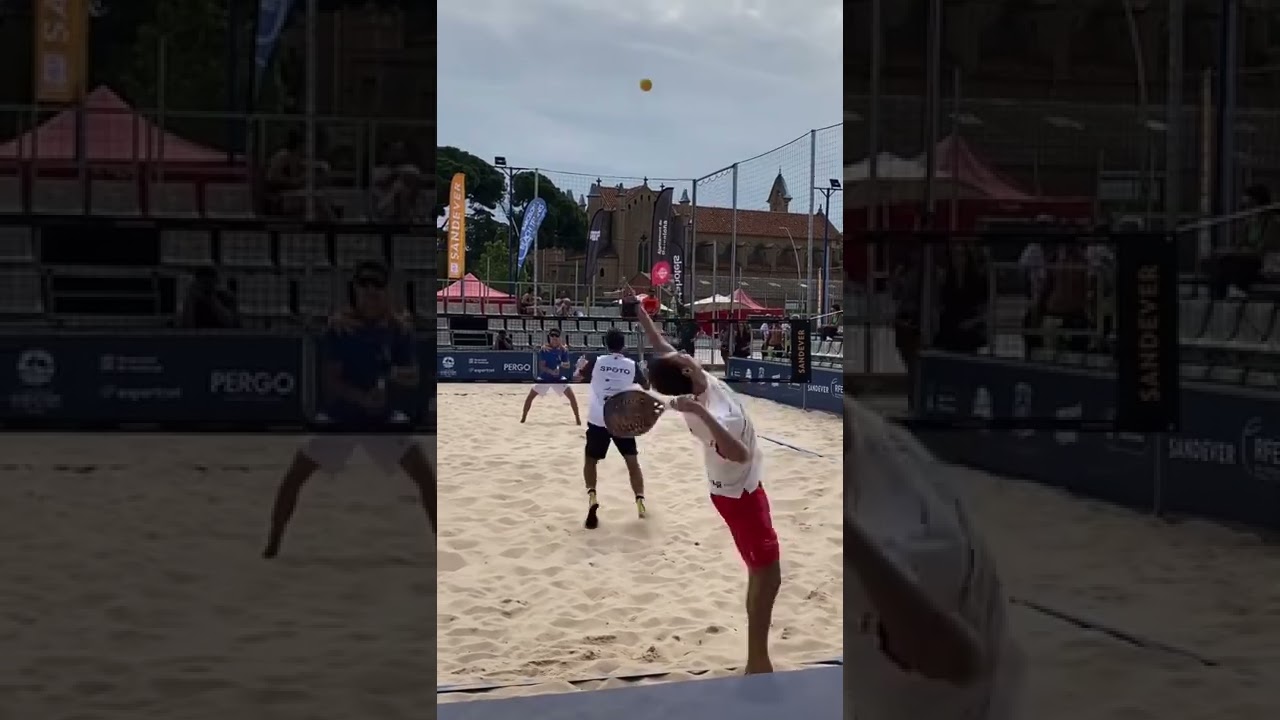 Beach tennis  SAND SERIES $35K IN BARCELONA 🇪🇸1/8 finals @gianotti_nico