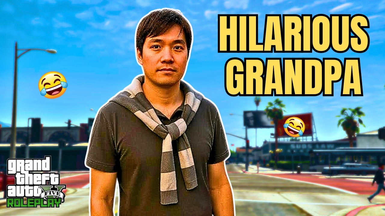 Hilarious Grandpa Trolling People in GTA 5 RP!