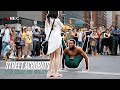 Street Acrobats Perform in Union Square, NYC