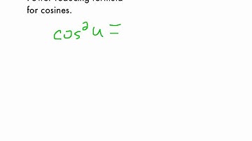 Power reduction formula for cosines.mp4