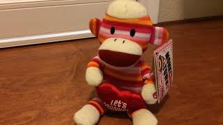 Gemmy Animated Valentines 2012 Sock Monkey With Holding Heart “I Know You Want Me” (RARE)