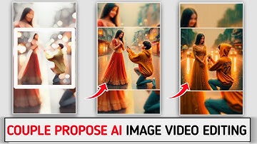 Create 3D Ai Couple Propose imagecreator 2024 | Couple propose 3d ai photo video editing