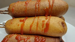 КОРЕЙСКАЯ еда КОРН-ДОГ. самый простой и лёгкий рецепт. #корндог  #сосискавтесте #вкуснаяеда
