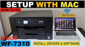 Epson WorkForce WF-7310 Setup Using MacBook, Install Drivers, Use WiFi Auto Connect, Test print !