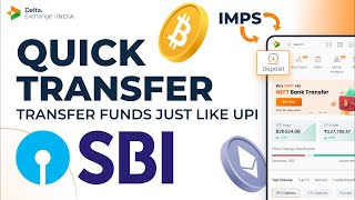How to Quick Transfer in Delta Exchange India via SBI? | English | Crypto Exchange #btc #eth