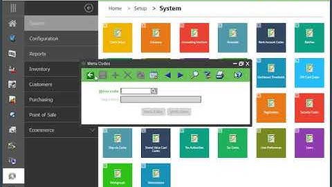 Customize CounterPoint Menu