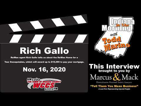 Indiana in the Morning Interview: Rich Gallo (11-16-20)