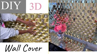 Large 3d Wall Covering Diy Wall Using Packs Glam Rental Diy On A Budget Youtube