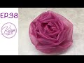 How to make flower | ดอกไม้ผ้า Ep 38 | ดอกกุหลาบ | Rose