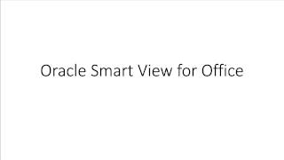 Oracle Smart View for Office