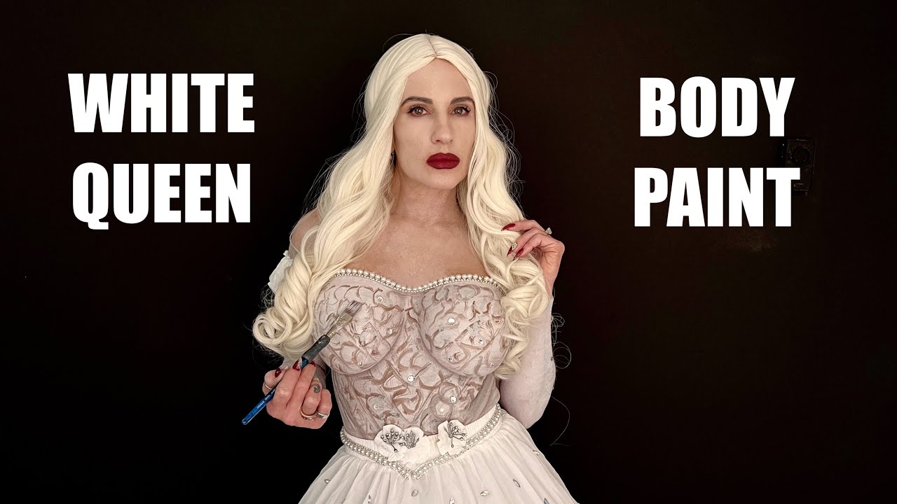 I Turned Myself Into The White Queen using paint! 