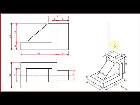 Đề thi đua, Đáp án | Vẽ chuyên môn | Vẽ tía hình chiếu vật thể - Bài 3 ...