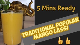 Traditional Mango Lassi | How to make a Delicious Mango Lassi | Whistle Buster