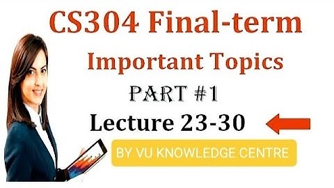 CS 304 FINAL TERM PREPARATION 2023 MCQS FILE