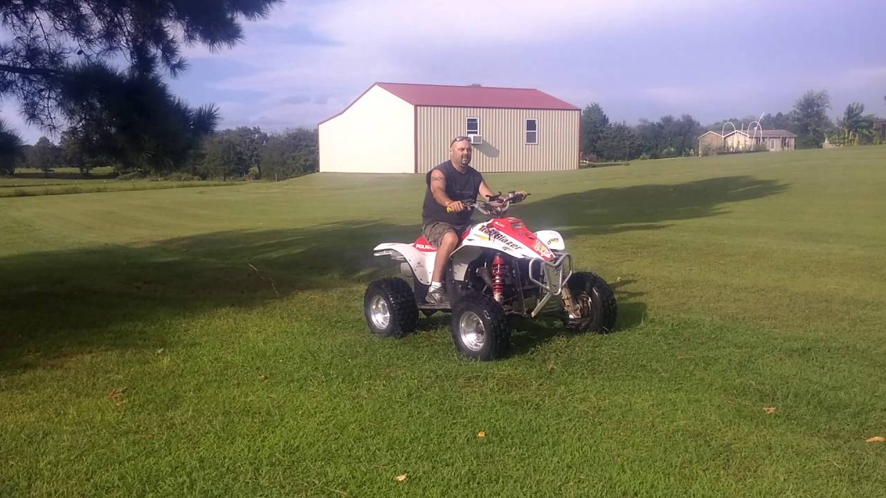 My brother out here having fun on his slightly modified trailblazer 250