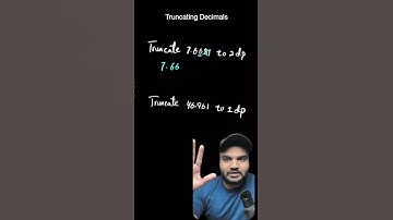 Truncating Decimals the easiest way possible! Perfect for your Olevels / IGCSE exam prep.#maths