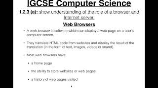 Web Browsers and Internet Servers