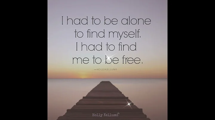 I Had To Be Alone by Holly Kellums