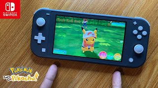Pokémon: Let's Go, Pikachu Nintendo Switch Lite Gameplay - YouTube