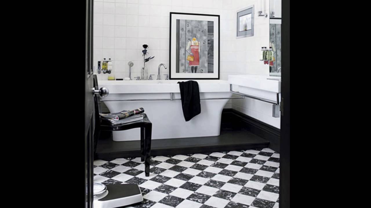 Black and White Bathrooms - YouTube