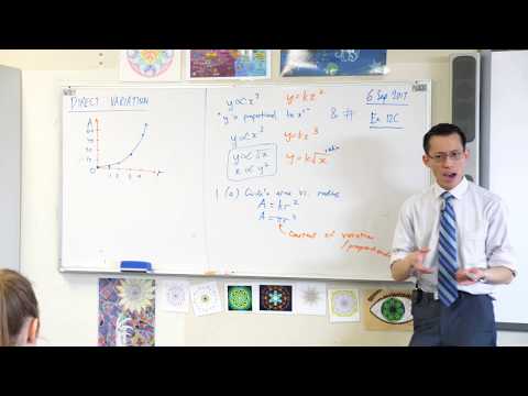 Direct Variation (2 of 3: Stating the equations)