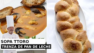 Sopa TTORO  Trenza de PAN de LECHE // Joseba y Karlos Arguiñano