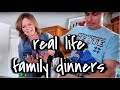 Real Life Family Dinners | A Fire in the Kitchen??