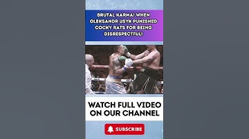 BRUTAL KARMA! When Oleksandr Usyk PUNISHED Cocky Rats For Being Disrespectful! 5