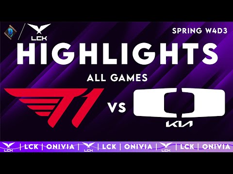 T1 vs DK ALL GAMES Highlights | LCK Spring 2025 | T1 vs Dplus KIA by Onivia