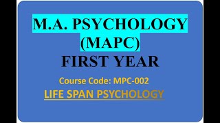 SOLVED ASSIGNMENT ।। LIFE SPAN PSYCHOLOGY -  MPC 002  #ignou #mapc