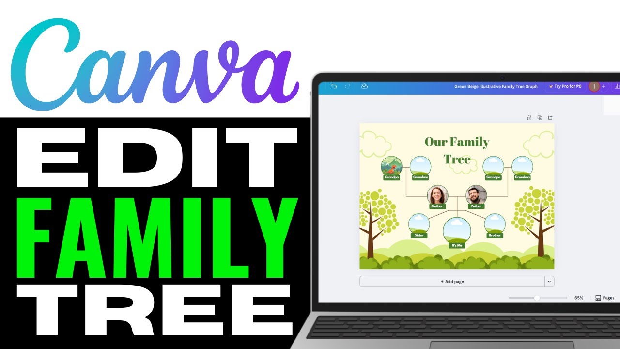 How To Edit Family Tree in Canva 2025 (SIMPLE STEP) - YouTube