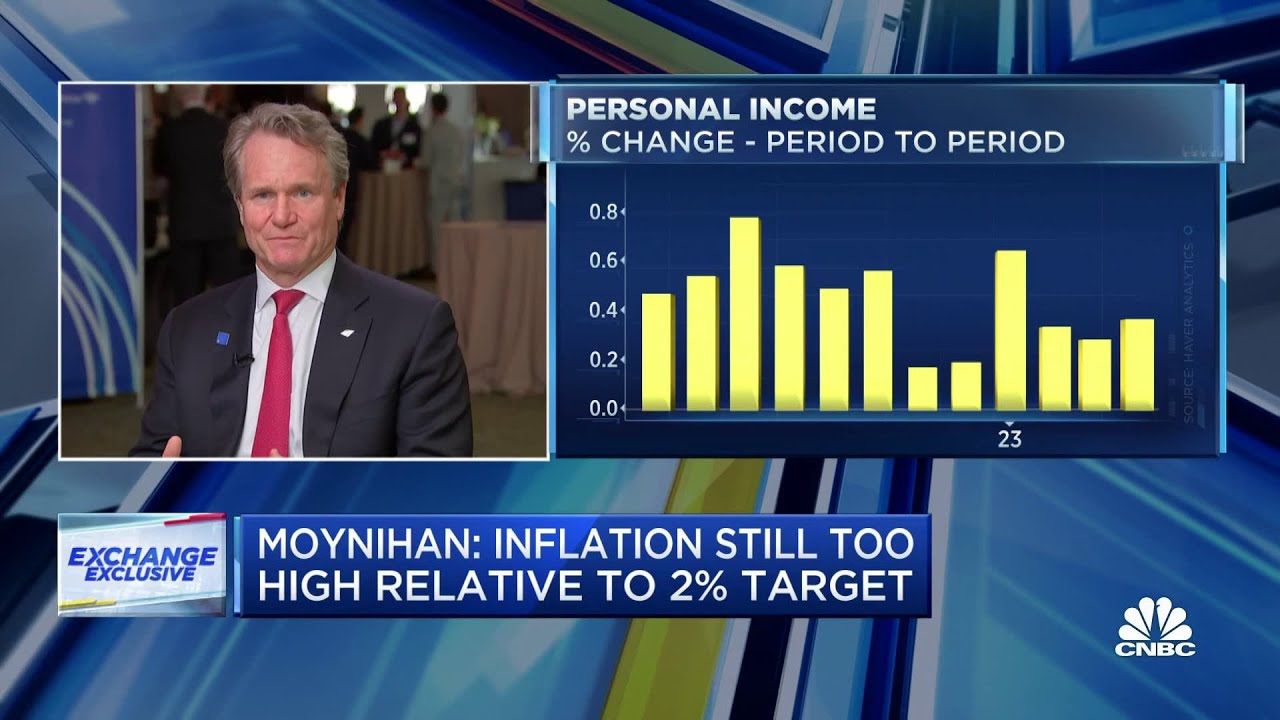 Read more about the article Bank of America CEO Brian Moynihan: Inflation is still too high relative to Fed’s 2% target – CNBC Television