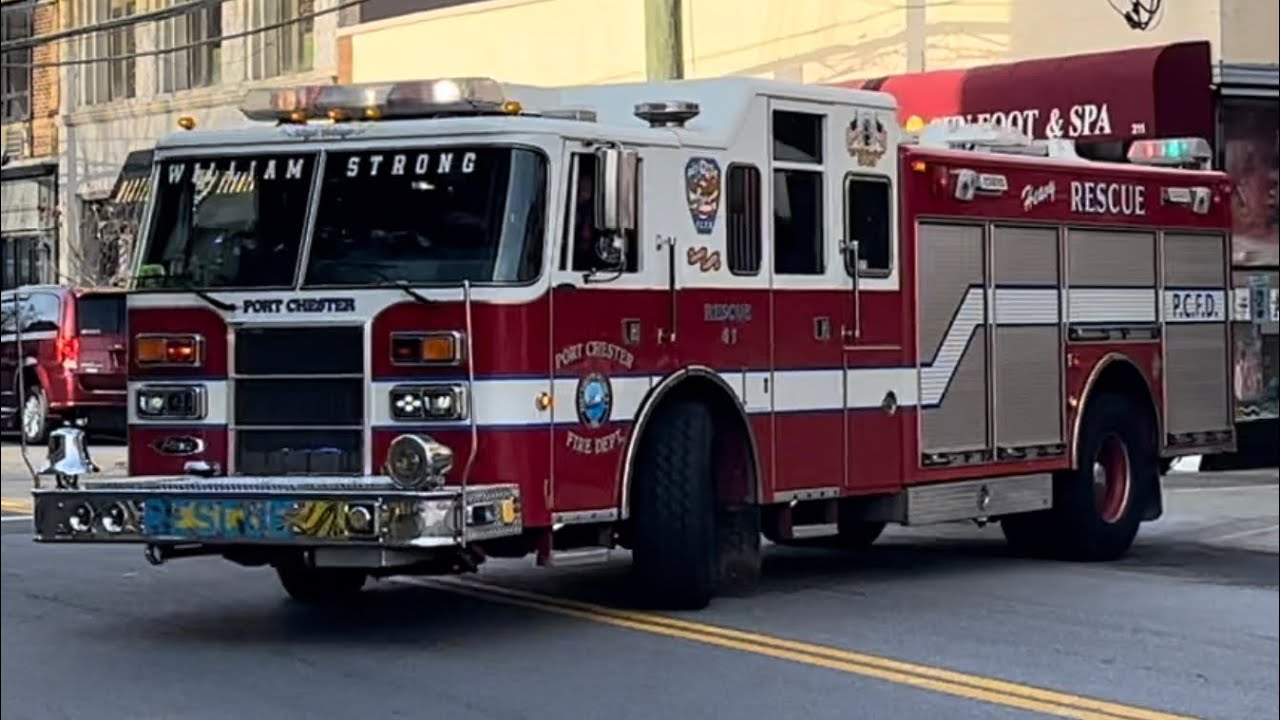 Port Chester FD Rescue 40 (Spare) Responding