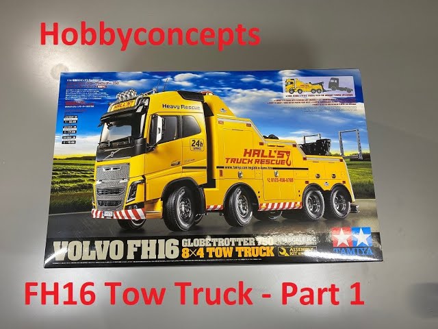Tamiya 1/14 Volvo FH16 Tow Truck Build Part 1 Unboxing - YouTube