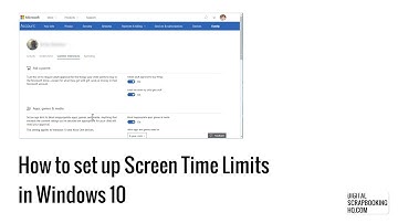 How to Set up Windows 10 Child screen time limits