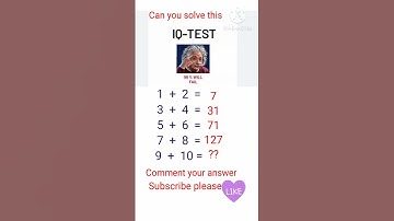 IQ Test /Brain Test /math puzzles /Genius test /math quiz /innovative ideas /viral video IQ Test 