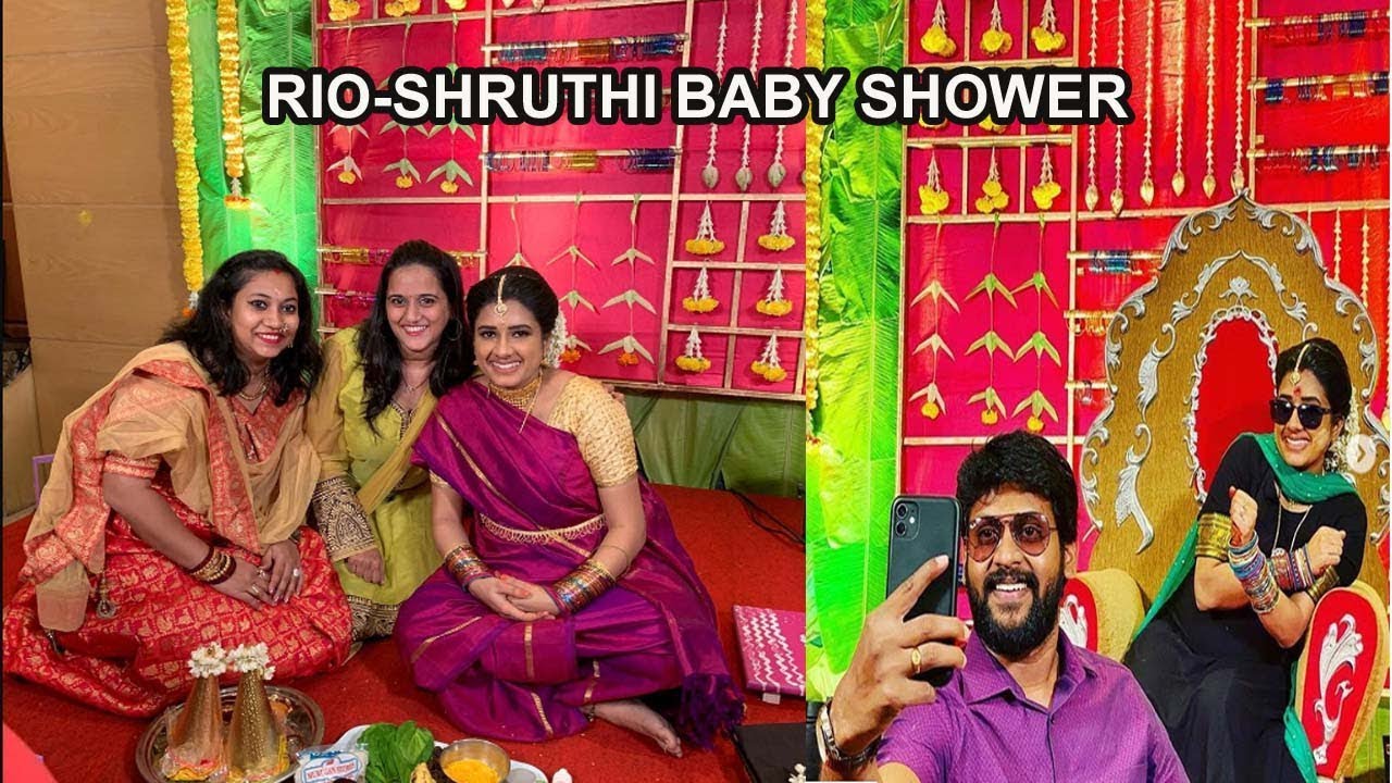 Rio Raj - Shruthi Baby Shower Ceremony With Family And Friends | Actor ...