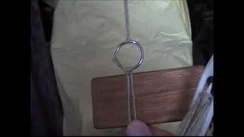 How to make a Rabbit Purse Net #field #fieldsports #rabbit #rabbits #net #nets