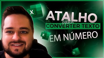 ATALHO para CONVERTER TEXTO em NÚMERO no EXCEL