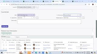 ServiceNow HRSD ||  Case Creation Service Configuration