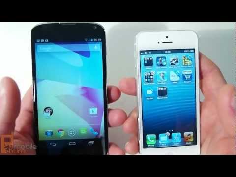 Vídeo: Diferencia Entre Google Nexus 4 Y Apple IPhone 5