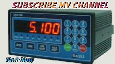 DACELL Digital indicator DN510N Weighing Scale calibration setting and details