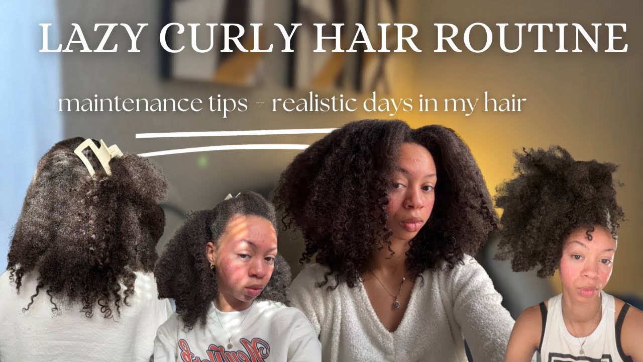 EASY low maintenance weekly curly hair routine! - YouTube