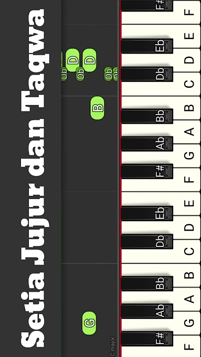 Setia Jujur dan Taqwa - Piano Cover Tutorial #shorts #piano #music