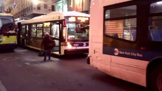 NYCT Bus: Nova Bus LFSA 5891 M102/5263 M101 Buses@Lexington Avenue/59th Street